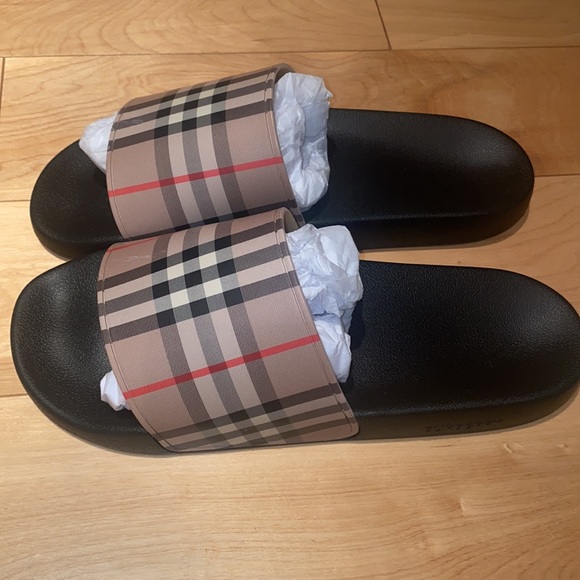 Burberry Check Slides - Picture 5 of 6
